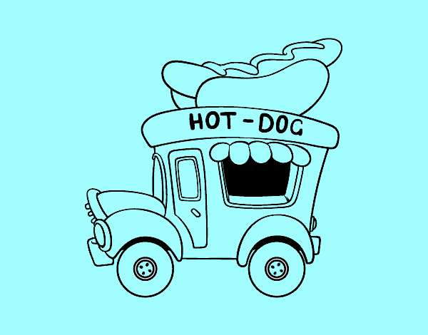 Food truck de perritos calientes