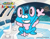 Froakie saludando