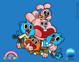 Gumball y amigos contentos