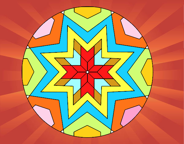 Mandala mosaico estrella