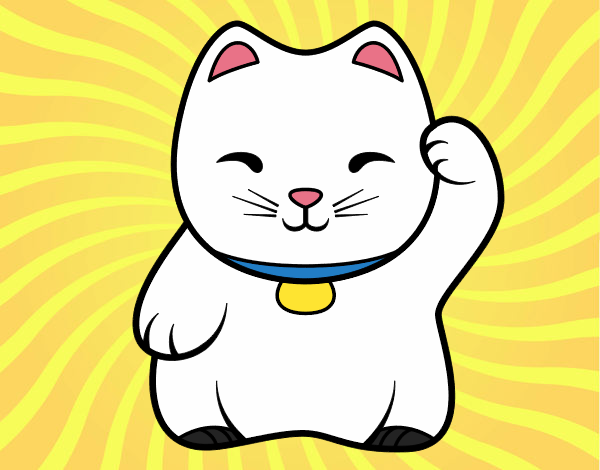 Maneki-neko blanco