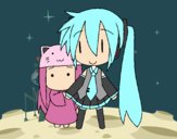 Miku y Kasane Chibi