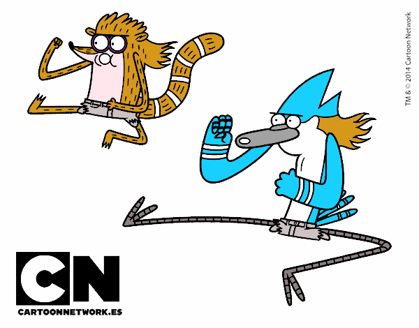 Mordecai y Rigby karatekas