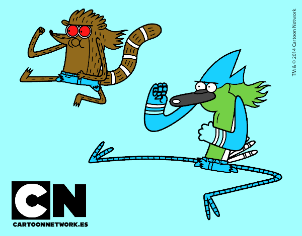 Mordecai y Rigby karatekas