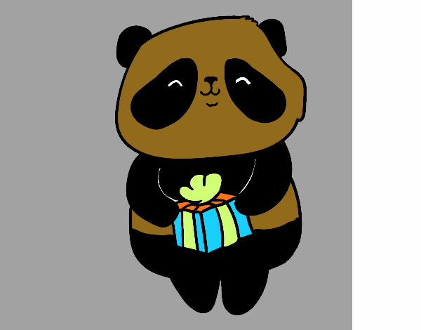 Panda con regalo