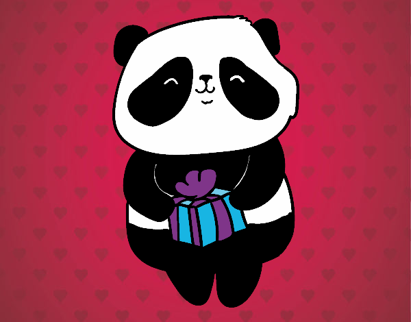 Panda con regalo