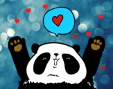 Panda enamorado