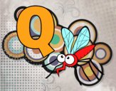 Dibujo Q de Mosquito pintado por zoemarcato