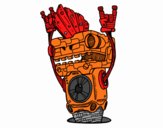 Dibujo Robot Rock and roll pintado por ALALALAL15