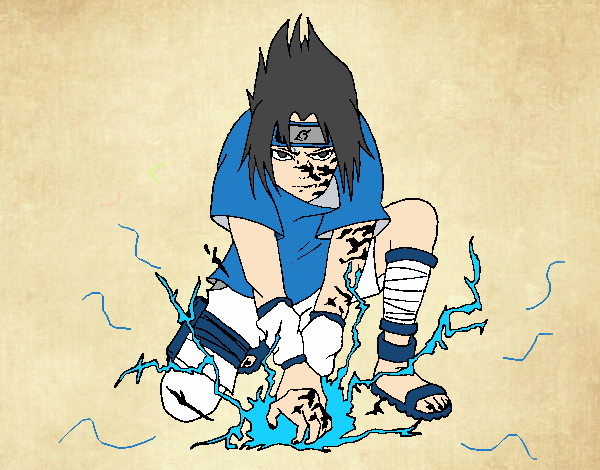 Dibujo Sasuke pintado por NAZARENO69