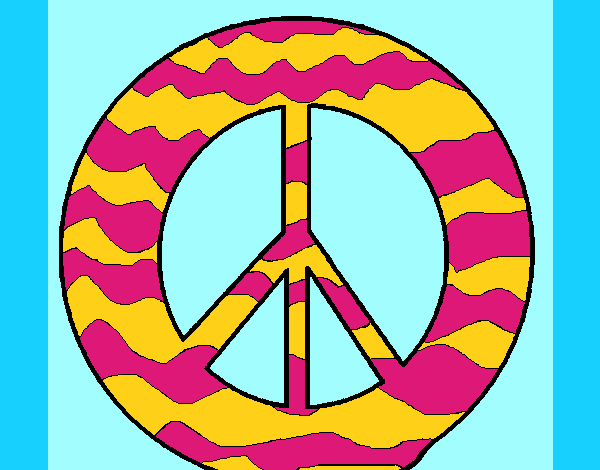 Dibujo Símbolo de la paz pintado por andy2016