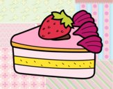 Dibujo Tarta de fresas pintado por stephany13