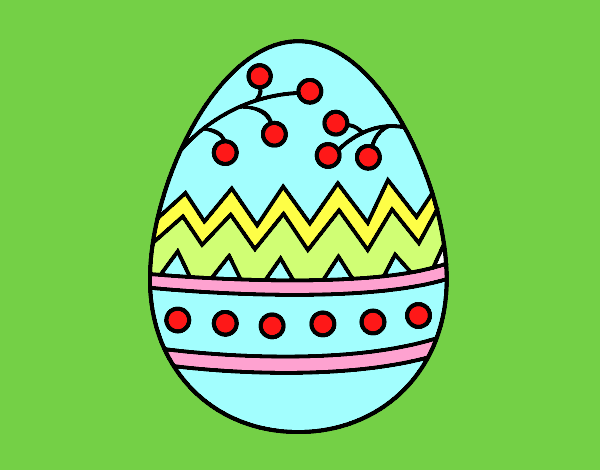 Dibujo Un huevo de Pascua pintado por andy2016