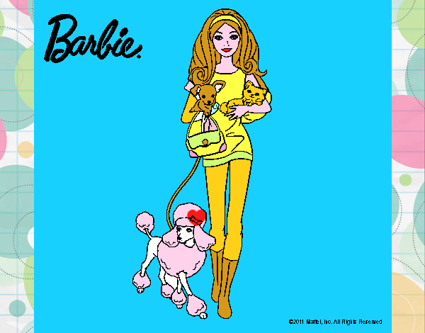 Barbie con sus mascotas