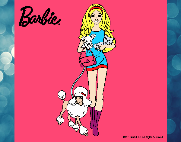 Barbie con sus mascotas