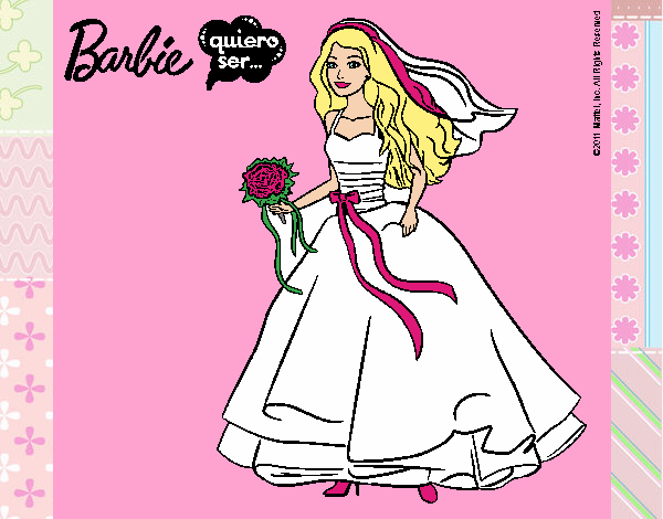 Barbie vestida de novia