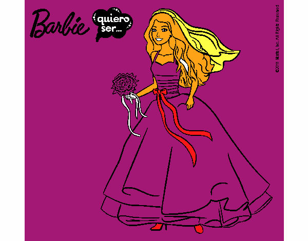 Barbie vestida de novia