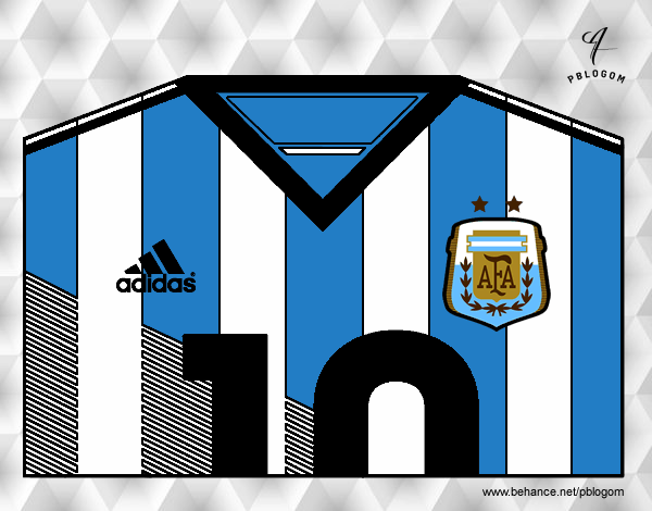 Camiseta del mundial de fútbol 2014 de Argentina