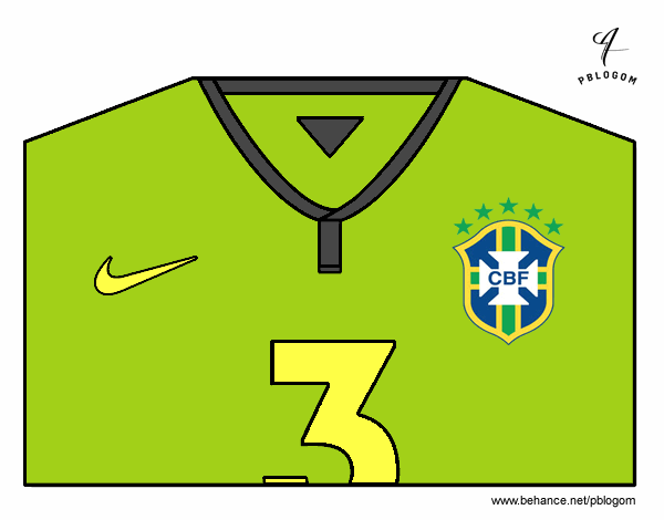 Camiseta del mundial de fútbol 2014 de Brasil