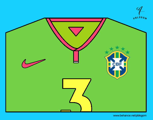 Camiseta del mundial de fútbol 2014 de Brasil