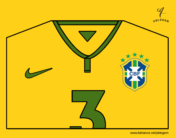 Camiseta del mundial de fútbol 2014 de Brasil