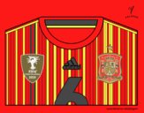 Camiseta del mundial de fútbol 2014 de España