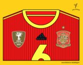 Camiseta del mundial de fútbol 2014 de España