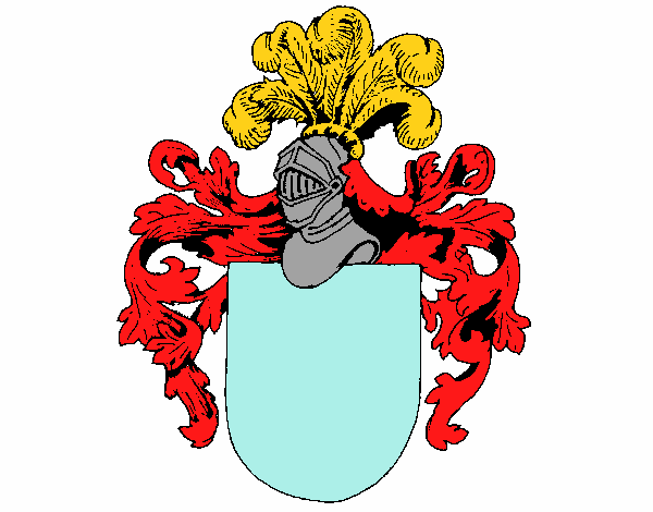 Escudo de armas y casco