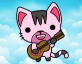 Gato guitarrista