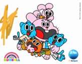 Gumball y amigos contentos