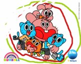 Gumball y amigos contentos