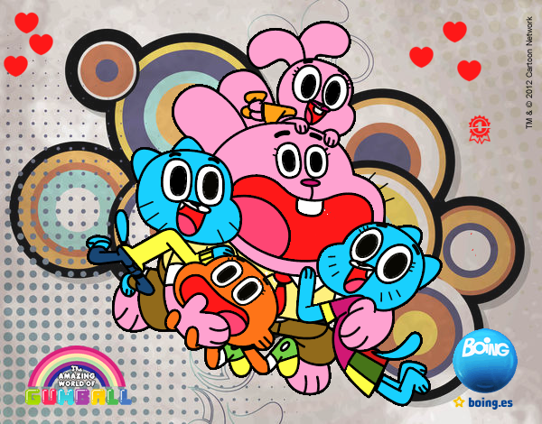 Gumball y amigos contentos