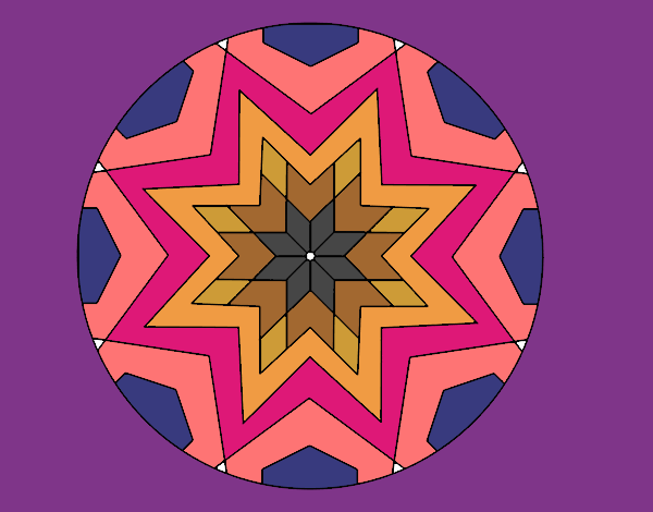 Mandala mosaico estrella