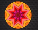 Dibujo Mandala mosaico estrella pintado por Guilletrs