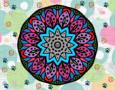 Dibujo Mandala naturaleza pintado por valentime