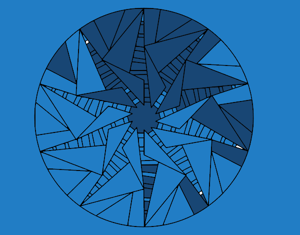 Mandala sol triangular