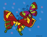 Dibujo Mariposas pintado por linda423