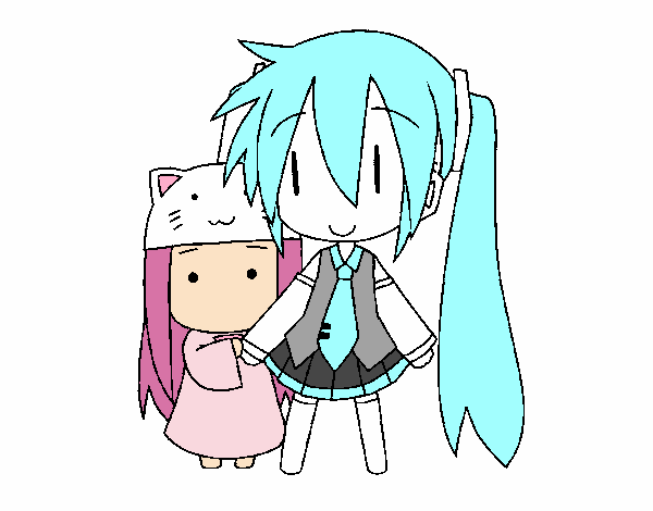 miku y kasane teto