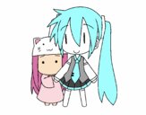 Miku y Kasane Chibi