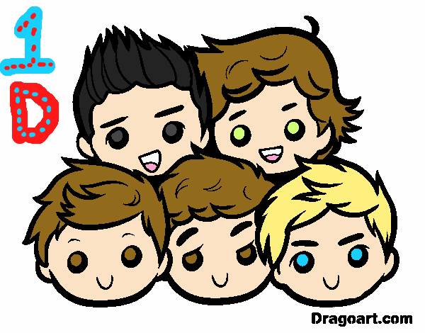 Dibujo One Direction 2 pintado por BFFLOVE
