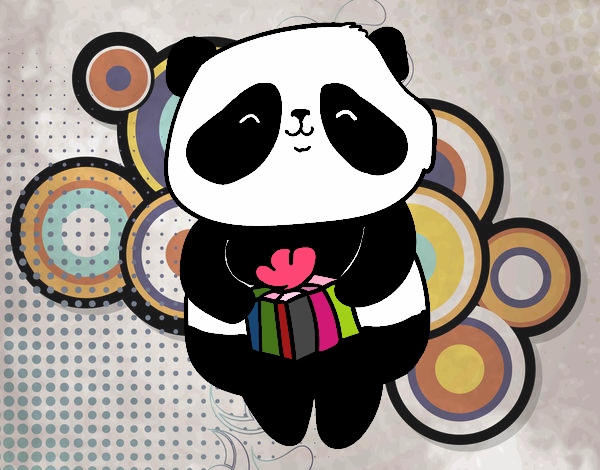 Panda con regalo