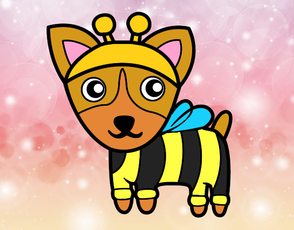 Dibujo Perro-abeja pintado por zoemarcato