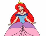 Dibujo Princesa Ariel pintado por ChiquiPa