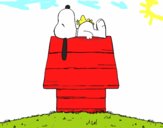 Snoopy durmiendo