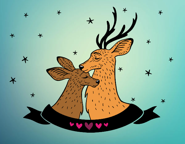 Alces enamorados