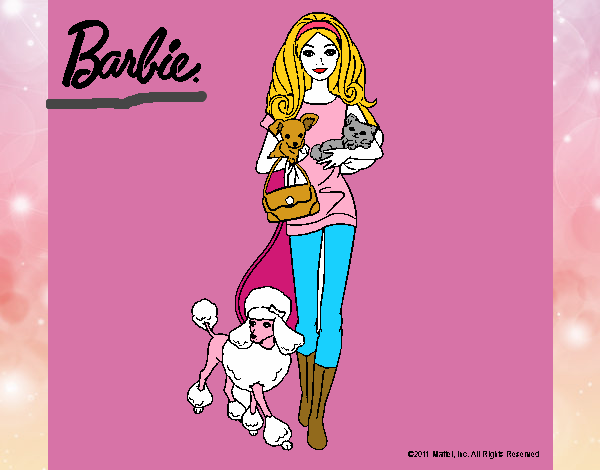 Barbie con sus mascotas