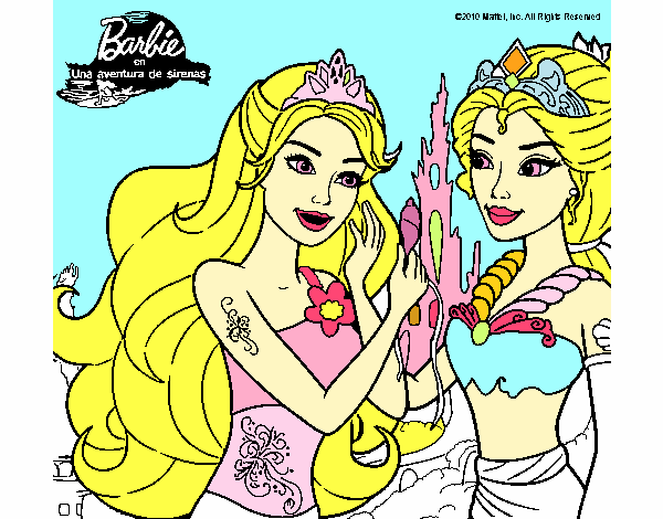 Barbie se despiede de la reina sirena