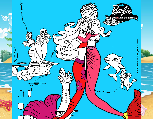 Barbie sirena y la reina sirena