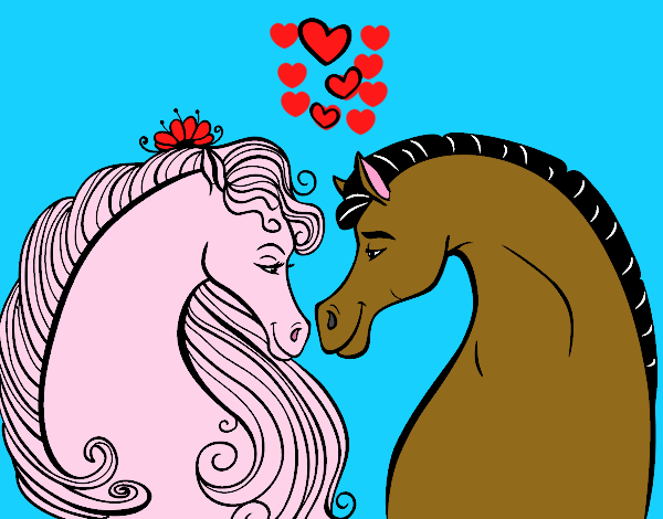 Caballos enamorados