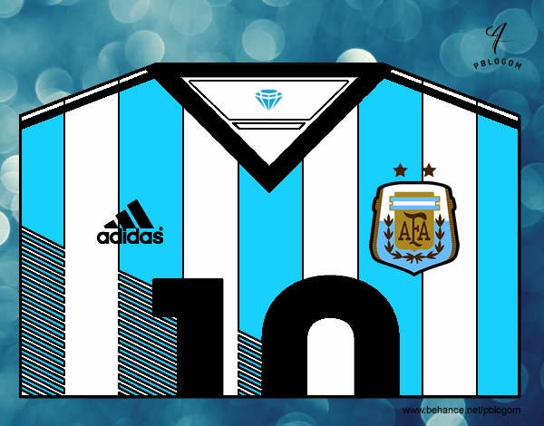 Camiseta del mundial de fútbol 2014 de Argentina